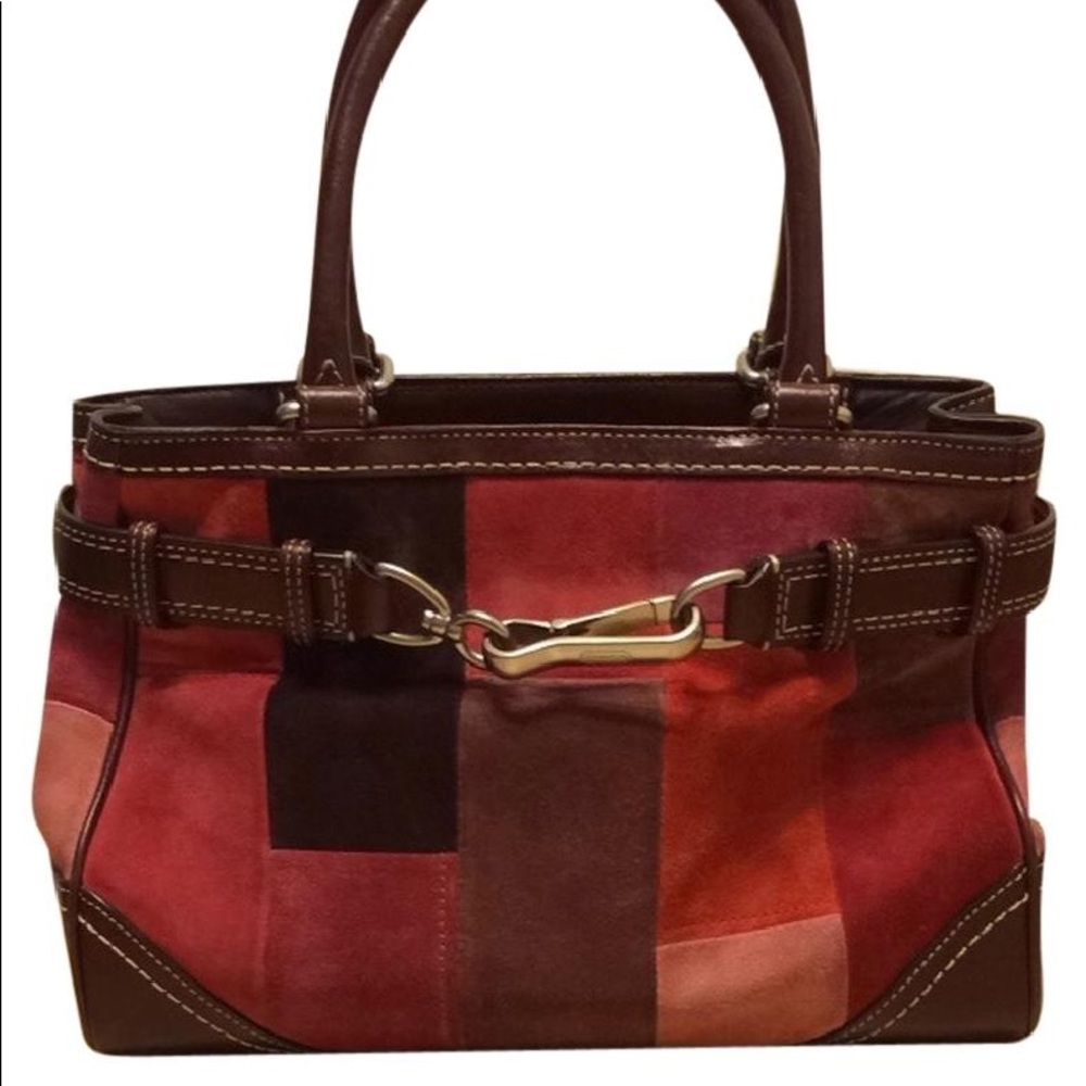 Authentic Coach Hampton and Mosaic Pink Bag